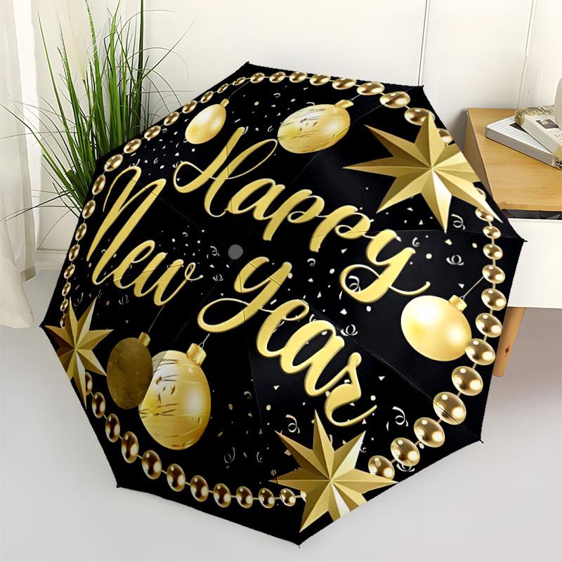 

1pc New Year Decorations Automatic Open/Close Umbrella, Lightweight for Women/Men, Perfect Gift - for Everyday or Holiday Eventsyy251127093