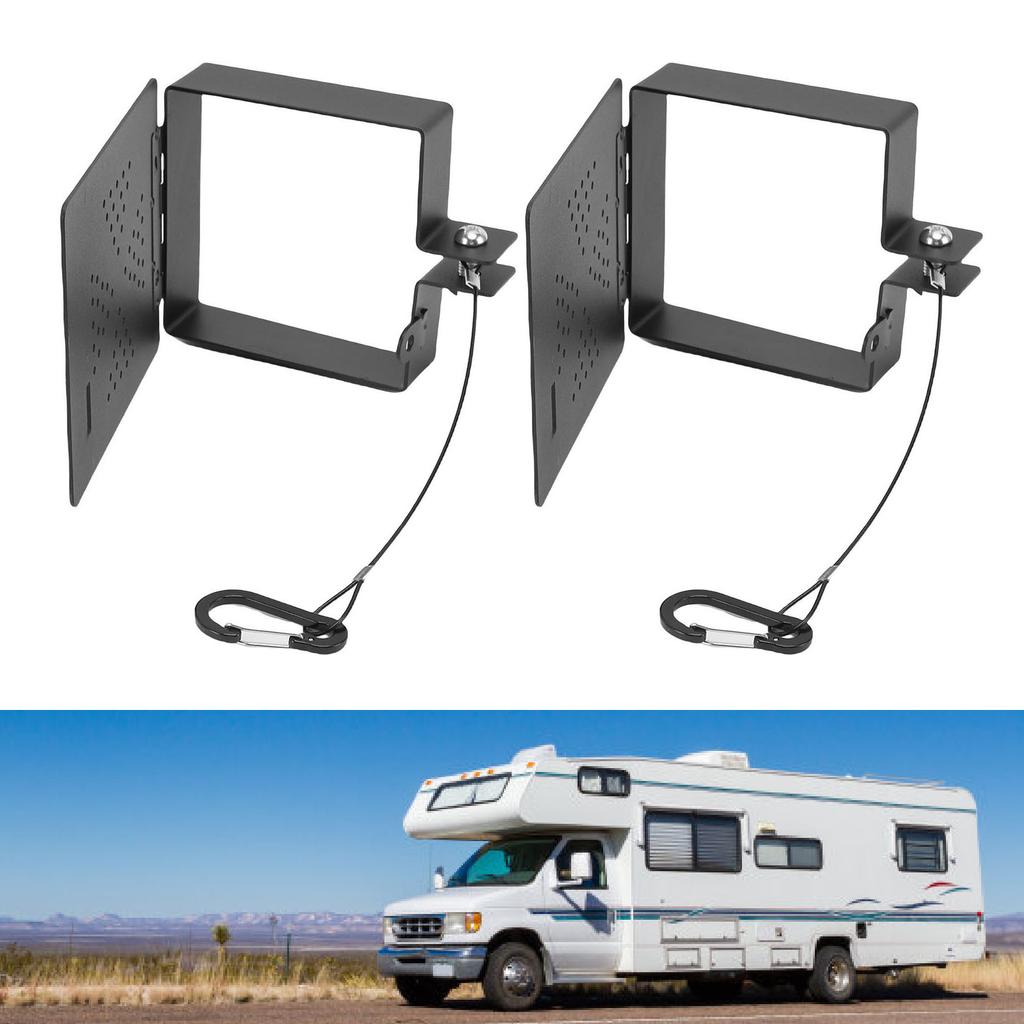 RV Bumper End   Fits Standard 4\"   Bumpers Vent Holes Secure Drain Hose Storage Outdoor Travel Accessories