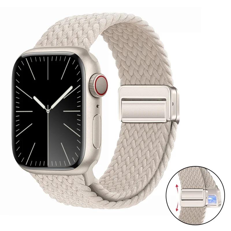 Nylon Bracelet for Apple Watch Band 10 9 8 7 46mm 42mm 45mm 41mm Ultra 2 49mm Strap for iWatch Series 6 5 4 3 SE 44mm 40mm Strap