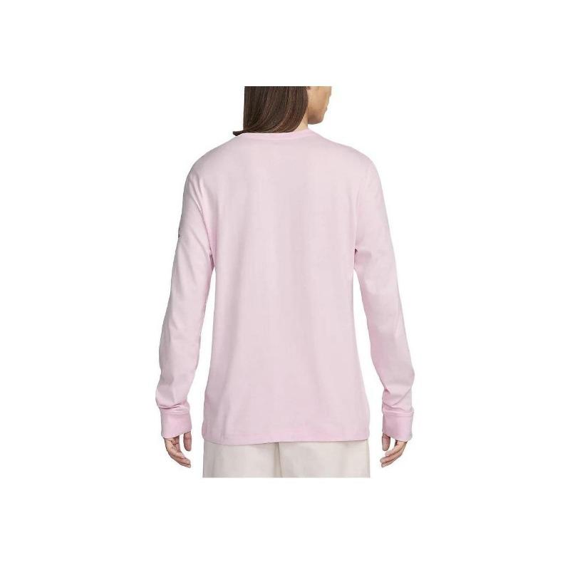 Nike Valentinstag Serie Einfarbig Rundhals Lässig Langarm T-Shirt Herren Oberteile Schaumrosa FV3994-663