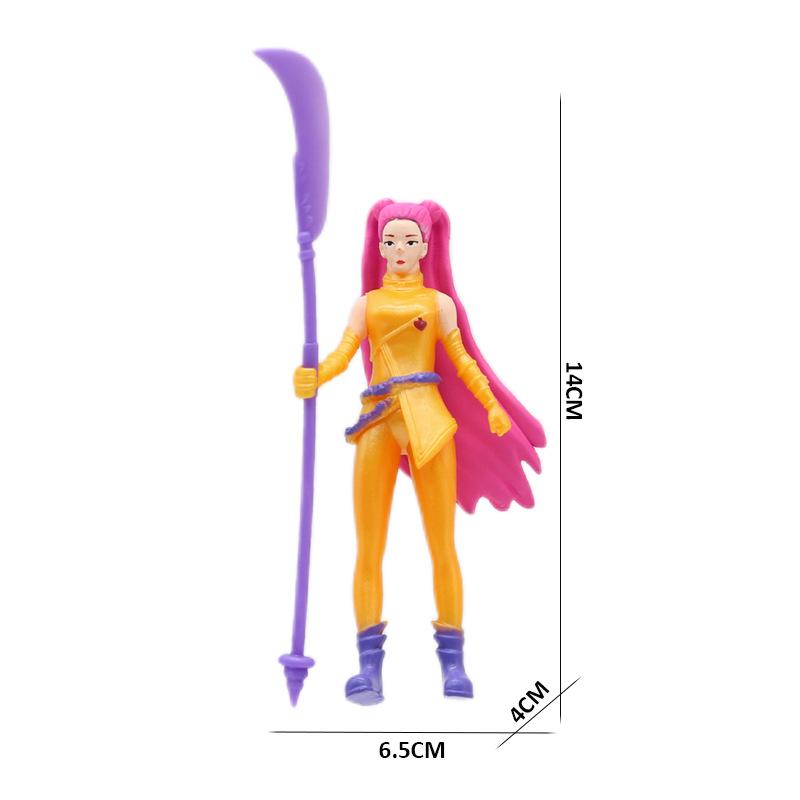 8pcs/Set Kpop Demon Hunters Action Figure Toy Derpys Tiger Rumi Mira Zoey Sussy Figurine Doll For Fans Gift