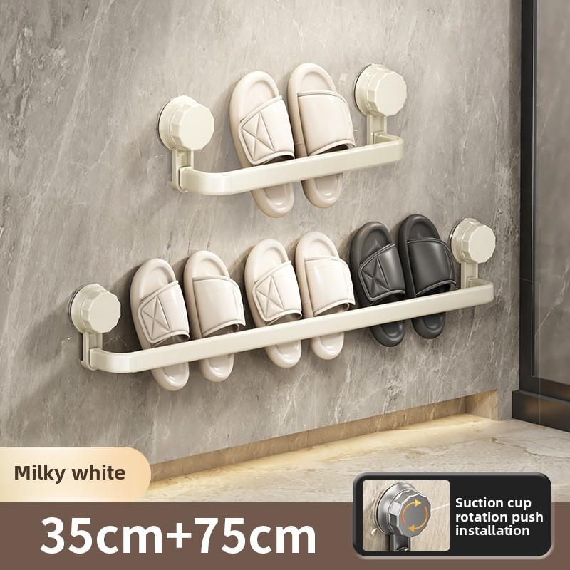 Bathroom Slipper Rack Wall-mounted Non-punching Toilet Toilet Shoe Drain Rack Storage Artifact Rack Suction Cup