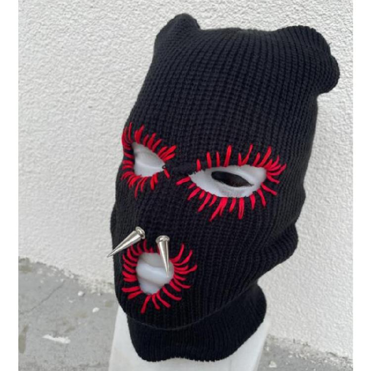 Winter Warm Cap Knit Beanie Hat Halloween Unisex Balaclava Hat Soft Headwear