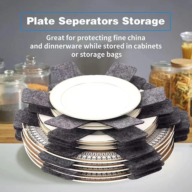Anti-scratch Felt Cookware Protectors Pot And Pan Dividers Pads Protective Separators For Pans Bowls Plates Kitchen Accessories