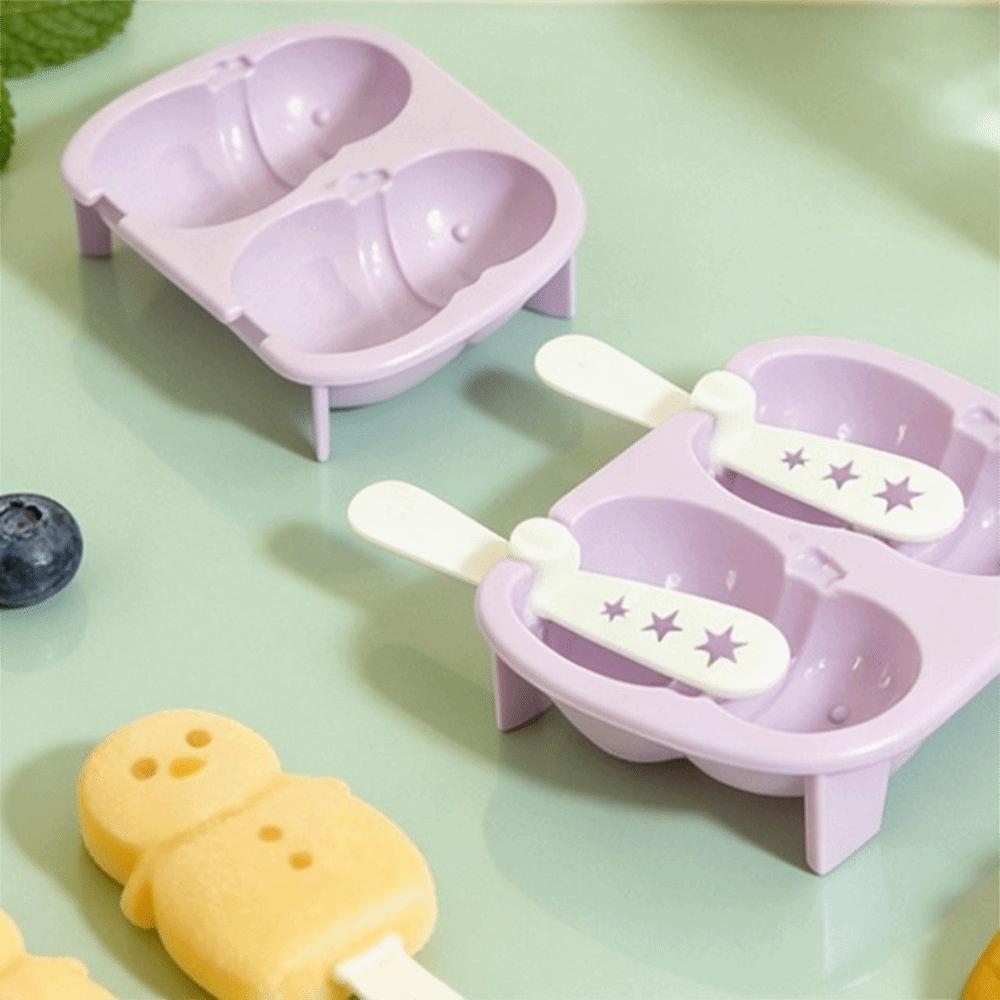 With Lids Ice Lolly Mold With Sticks ice Cube Tray Practical Ice Cream Maker Molds  Kitchen Tools