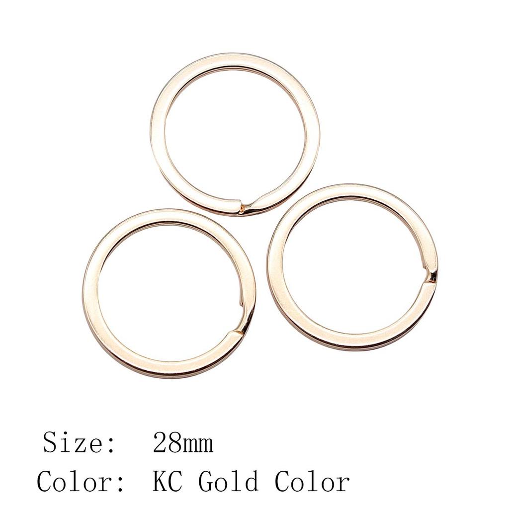 Alloy Split Key Ring Size 25-30mm Keychain Making Findings Accessories For Jewelry DIY Charm Bracelet Beads