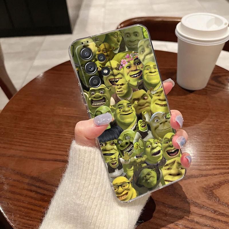 Clear Case For Samsung Galaxy A57 A37 A56 A36 Cases A55 A54 A35 A26 A07 A17 A16 A06 A34 A15 Cover Cartoon Shreks Art Funny Movie