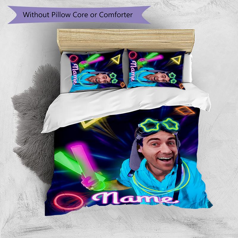 3pcs Custom Name Danny Go Bedding Set Duvet Cover Closure Includes 1 Duvet Cover & 2 Pillowcases for All Seasons Bedroom Decor