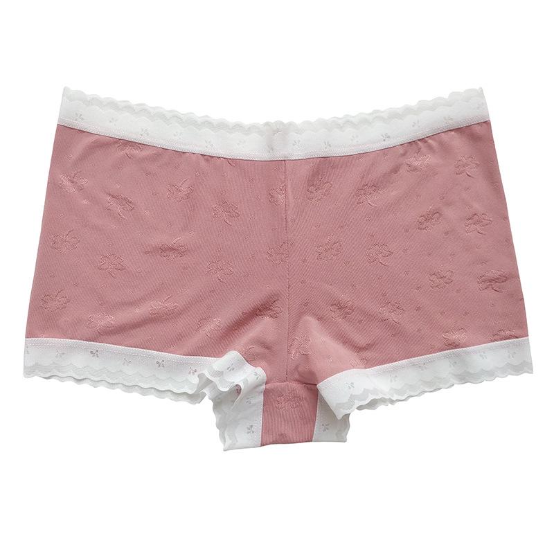 Girls' Mid-Waist Anti-Wrinkle Boxer Briefs - Summer Solid Color Shorts