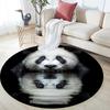 Panda close-up pattern round rug,Carpet Rug for Living Room Bedroom  Playroom ,Non-slip Floor Mat,Holiday Gifts and Birthday Gifts.