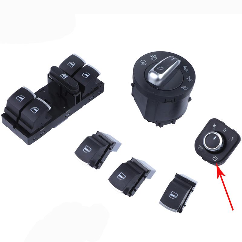 Auto Headlight Window Switch For VW Golf 5 6 Tiguan Passat B6 Jetta 6 GTI 5ND959857 5ND959565A 5ND959565B 5ND941431B 5ND959855