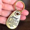 Keychain Key Ring Good Luck American American Casual Goods Accessories Tag Luck Lucky Item Charm Brass GOOD LUCK Black [Dea Bona]