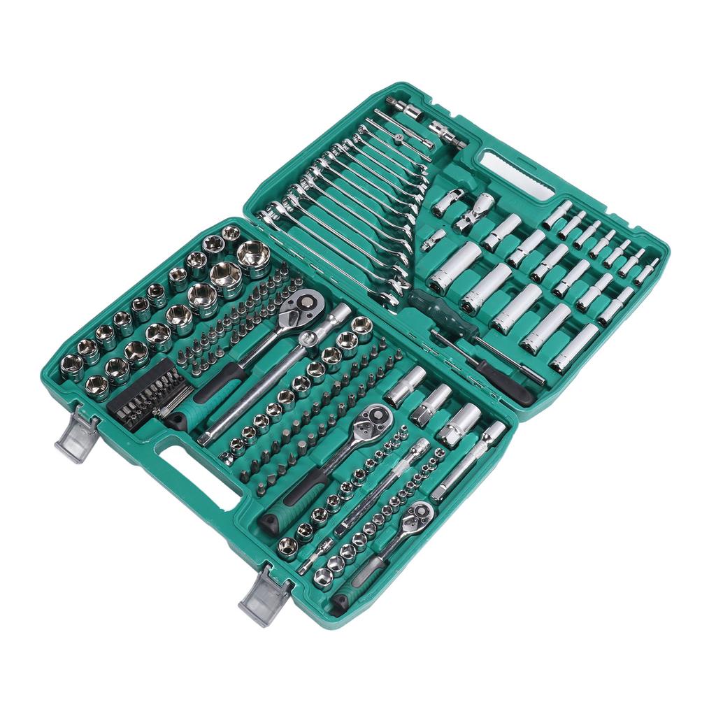 216Pcs Socket Wrench Set Metric 24 Teeth Mechanic Car Repair Automotive Tool Kit