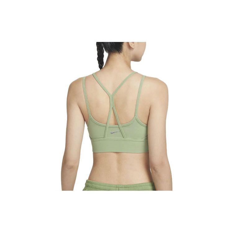 Nike Solid Low-Intensity Support Sports Bra Women Underwear Olive-Green FB2160-386