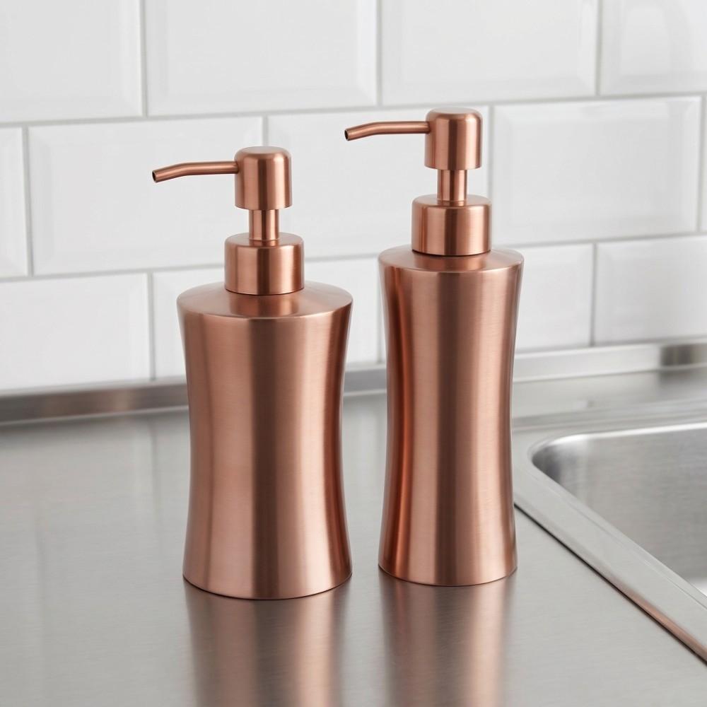 Rose Golden Soap Lotion Dispenser Liquid Dispenser  Bathroom Kitchen Sink Washroom Shower
