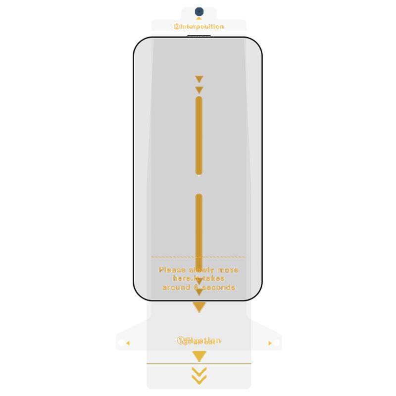 

RURIHAI For iPhone 15 Pro Max Anti-Spy 3D Curved Full Screen Protector with Installation Tool As Shown A