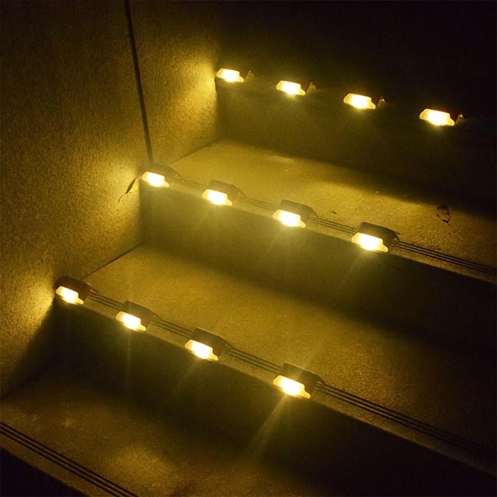 Long-lasting Solar Stairs Fence Lights Easy To Install Waterproof Courtyard Light Decoration Outdoor