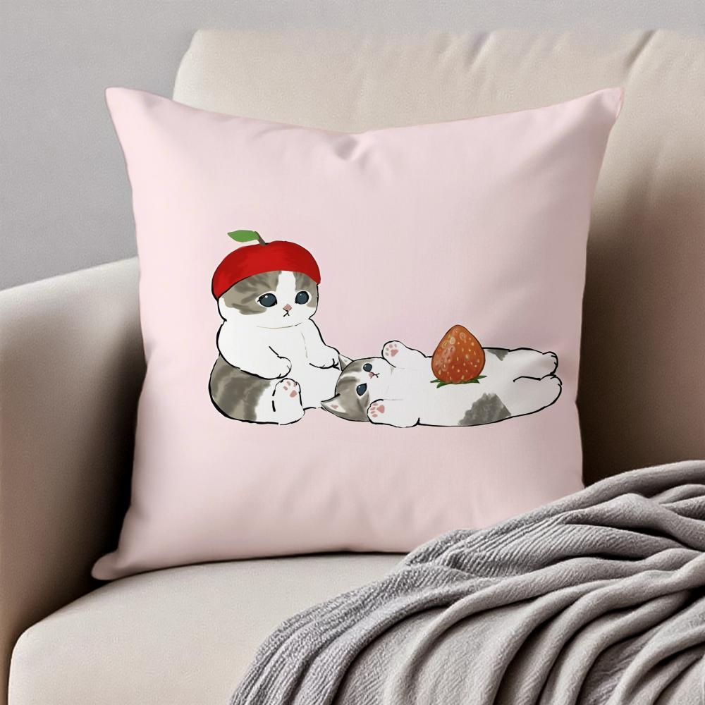 Cute Warm Lovely Mascot MMofusand Cushion Cover Pillowcase Antidustmite Invisible Zipper Short Plush Sofa Cushion