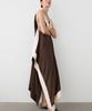 Masimodutti Fluid Midi Dress With Contrast Details