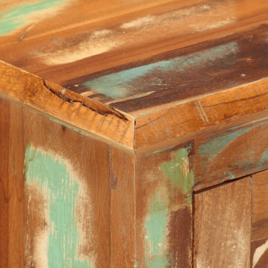 Sideboard with 2 Doors 55 X 30 X 70 Cm Solid Reclaimed Wood