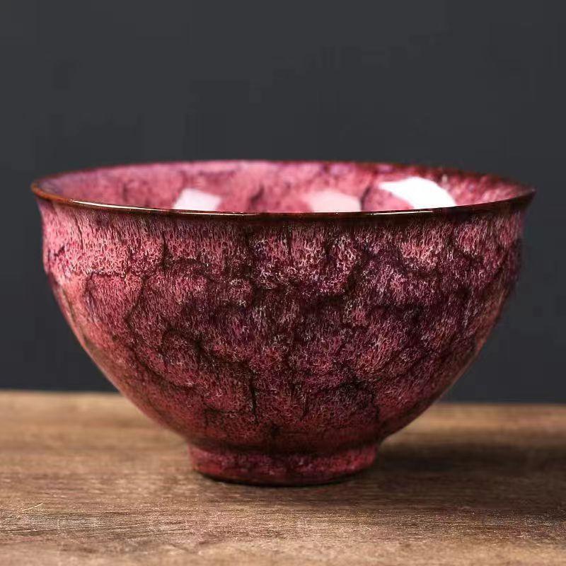 Kiln-Transformed Dragon Egg Dragon-Shaped Non-Slip Ceramic Cup Jian Zhan Warm Hand Cup Kiln-Transformed Large Capacity Master Cu
