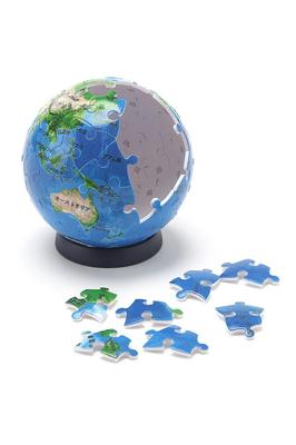 Yanoman Jigsaw 3D Globe Puzzle THE EARTH Includes Piece Request and Assembly Instructions 60-Piece Puzzle, Ver.2 (Approx. 7.6cm Diameter) 2003-502,