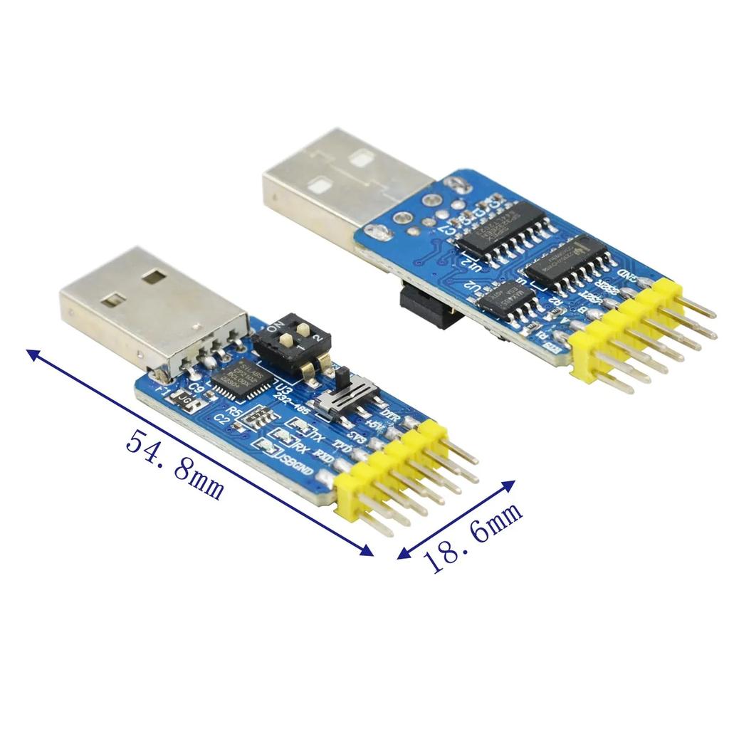 CP2102 Six-in-one Multifunctional Serial Port Module Usb To TTL 485 232 Mutual Conversion Compatible with 3.3V/5V Level
