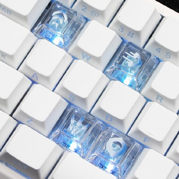 High Translucent Keycaps Enhances Backlits Illumination Effects and Long Time Use for Mechanical Keyboards