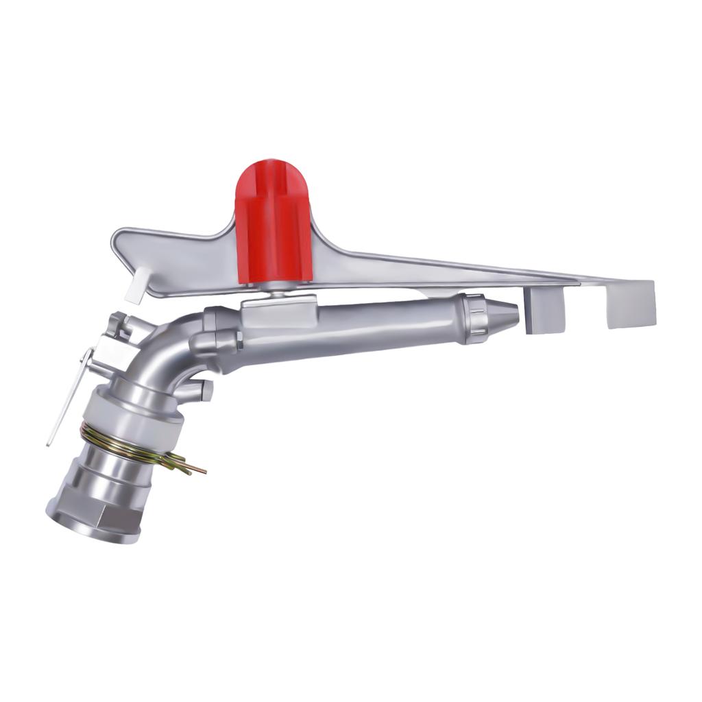 Garden Irrigation Spray Gun, 2" Sprinkler Gun 360° Adjustable Large Impact Area, Zinc Agriculture Irrigation Spray Gun Nuzzles