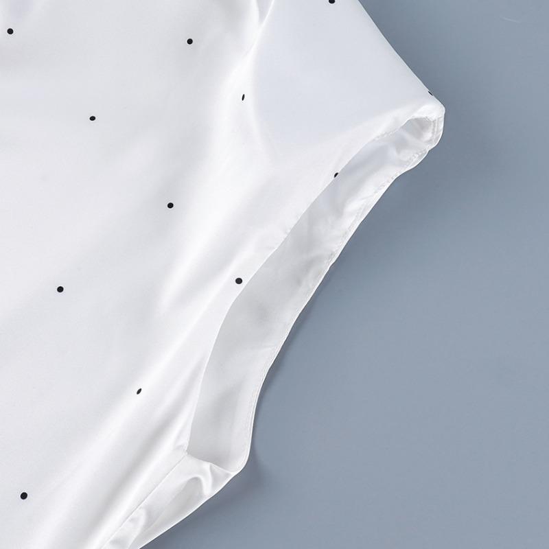 Women S Polka Dot Vest Elegant Casual Summer Top