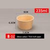 Disposable Kraft Paper Food Containers with Lids