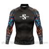 Mens UV Protection Rash Guard Long Sleeve Swim Shirt Snorkeling Diving Surfing Water Sports Quick Dry