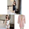 Summer Silk Sleep Dress For Women With Lace Backless Design And Breathable Fabric