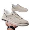 2025 Summer Autumn Trend Men's Shoes Cowhide Fashion Casual Shoes Sports Breathable Soft Sole Versatile Men's Board Shoes