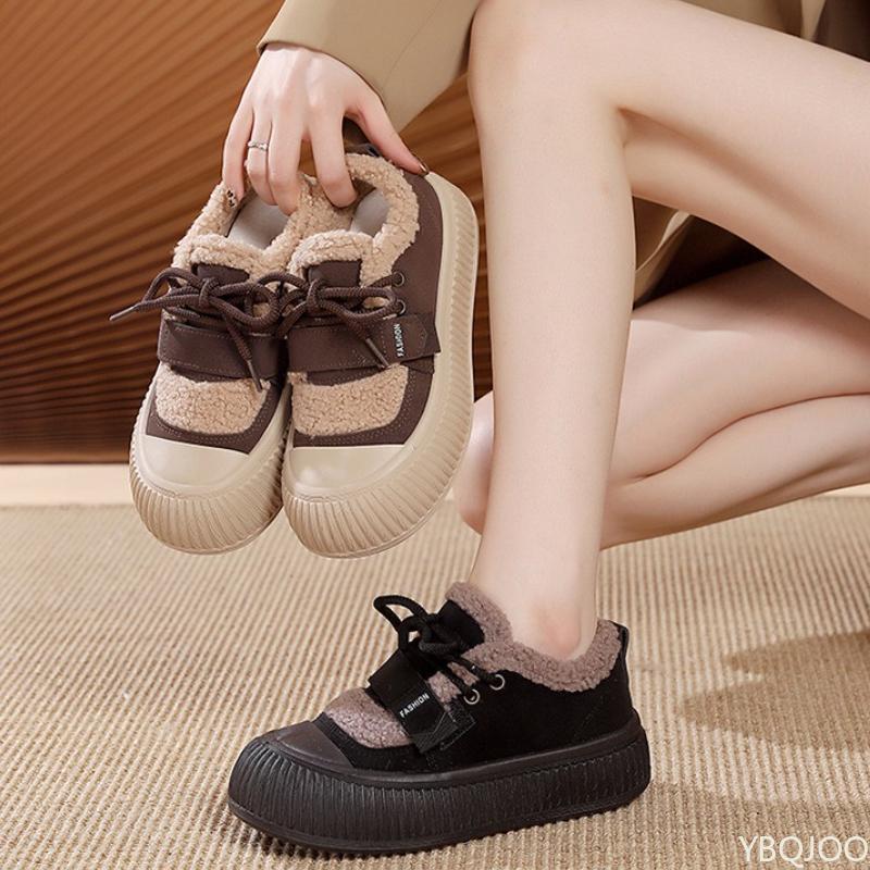 Nové sportovní boty dámské podzimní zimní všestranné módní bavlněné boty ležérní minimalistické pohodlné teplé ploché boty