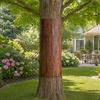 Outdoor Tree Protection Trunk Protector, Squirrel Rodent Baffle Barrier, Bark Texture Wrap with Adhesive for from Raccoon Iguana Guard Trees
