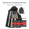 Men's 3-in-1 Detachable Hood Goose Down Winter Parka