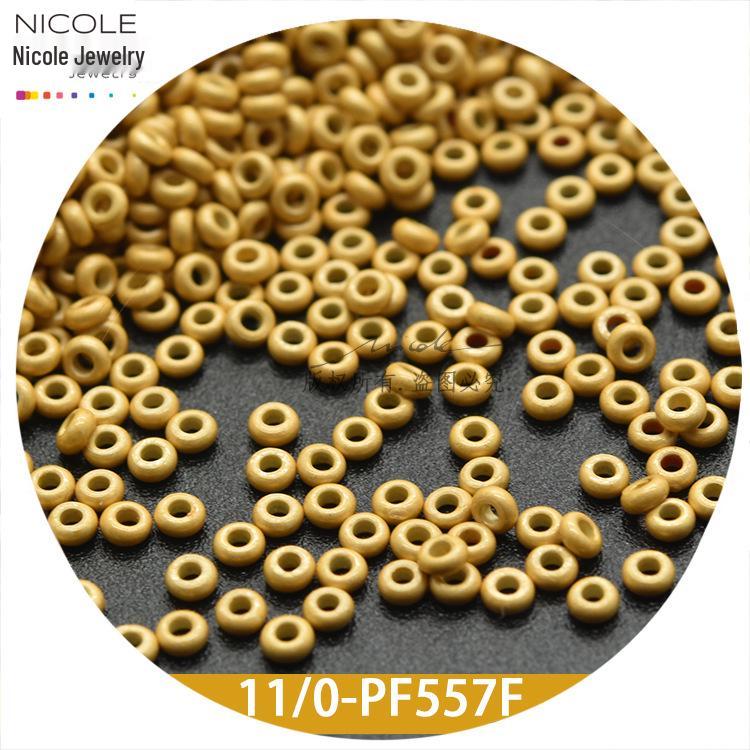 Perline Giapponesi TOHO 11/0 Serie Satinata 2mm Fatte a Mano - Artigianato Fai da Te, Confezione da 10g