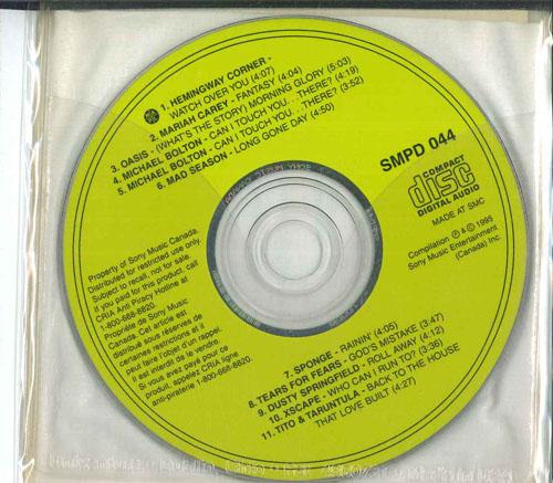 CD РАЗЛИЧНЫЕ  Sony Music Сэмплер Vol. 44 SMPD044 SONY MUSIC 1995 Канада Рок Б/у