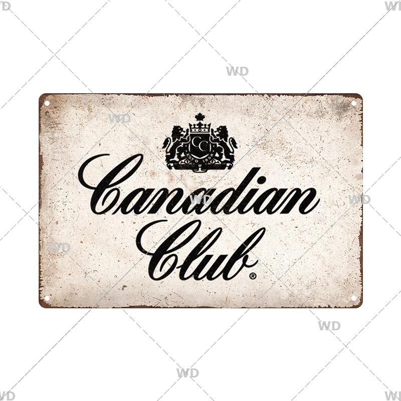 Whisky Marke Metall Vintage Blechschild Metallschild Dekorative Wandplakette Werbeschild Pub Bar Club Man Cave Dekor Wanddeko