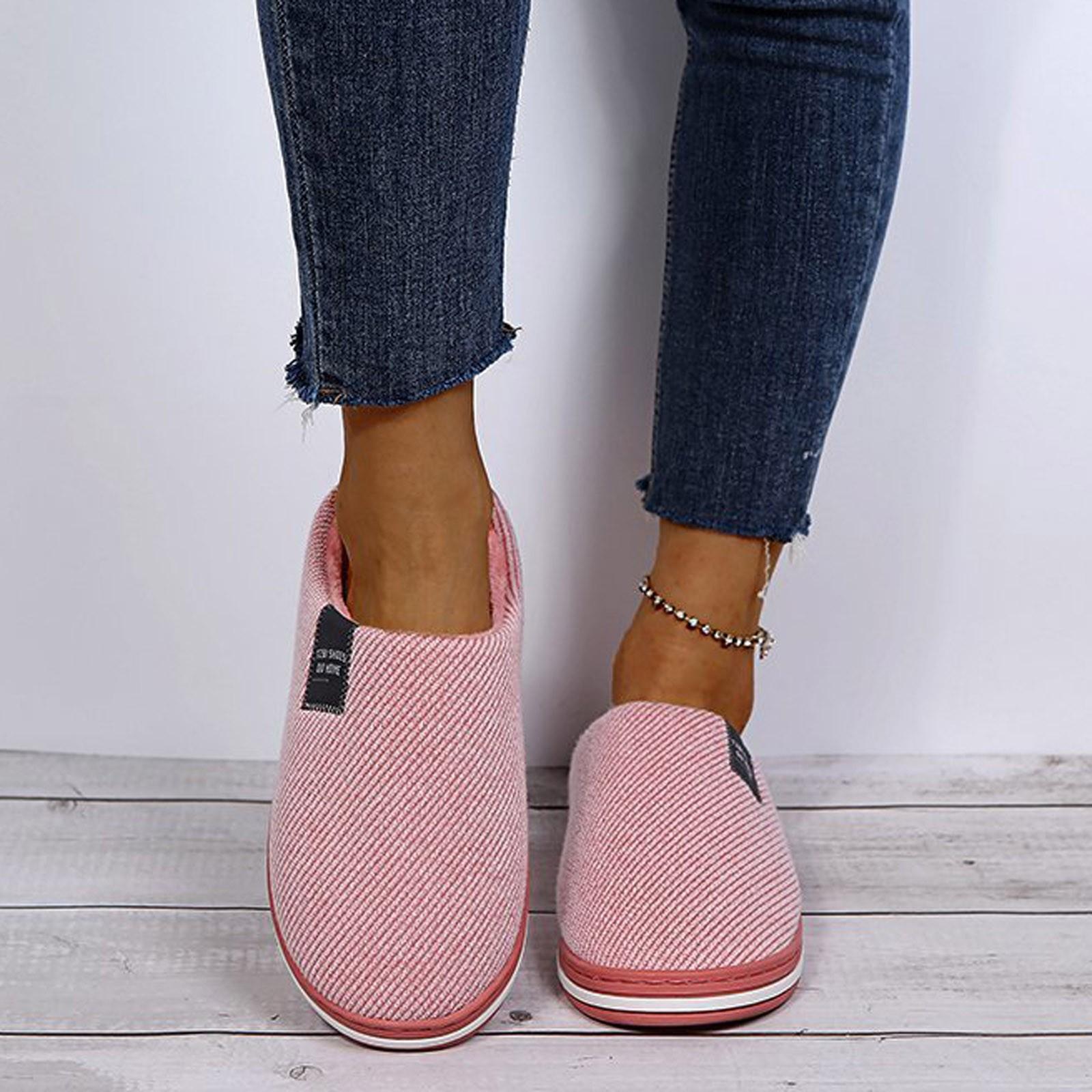 

Хлопковые тапочки Sagit, женские осенние и зимние домашние теплые плюшевые тапочки на толстой подошве 40-41