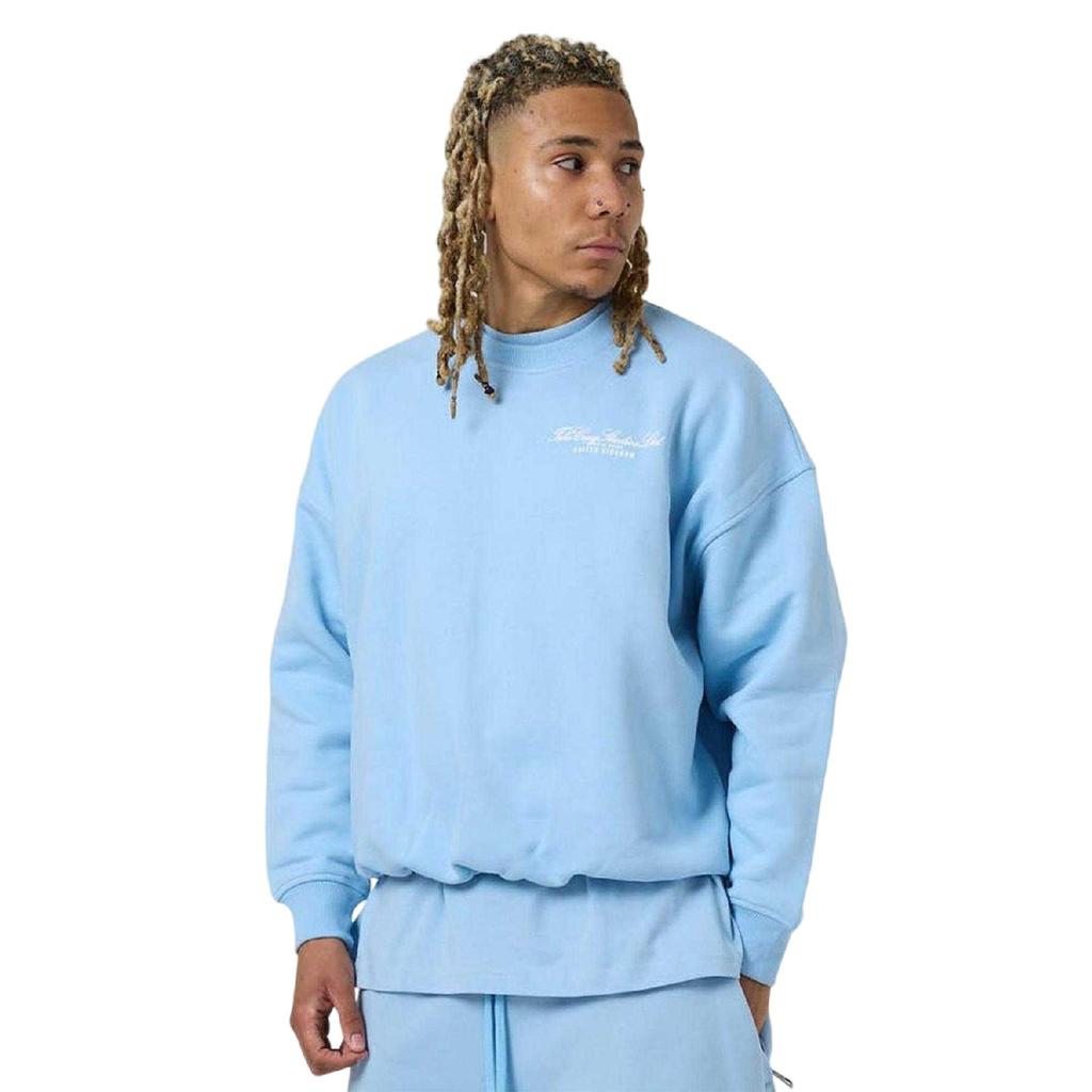 Tela Cruz Mens Back Print Crew Neck Sweatshirt