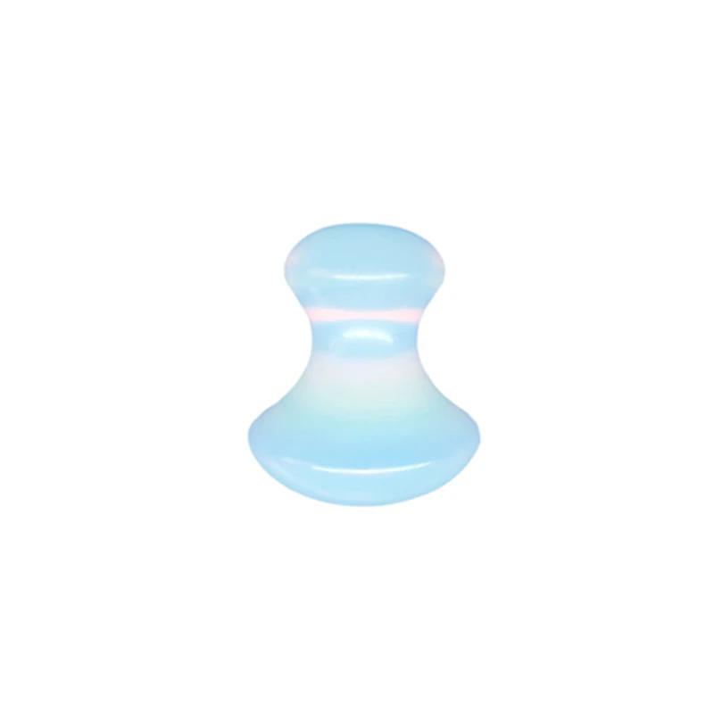 Opalite Jade Massage Roller Gua Sha Set Opal Quartz Crystal Facial Skin Lifting Anti Wrinkle Gouache Scraper Jade Massager