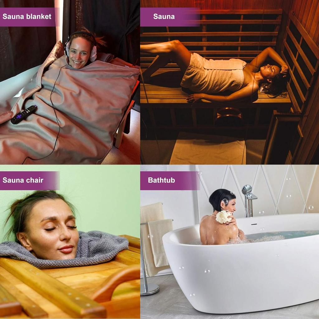 50PCS Disposable Plastic Sheeting for Body Wrap Used Inside a Far Infrared Sauna Blanket Sauna Bag Tool Relieve Stress 83x47inch