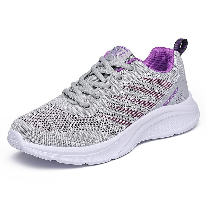 Cloth shoes spring and summer mesh lightweight casual mother sports shoes medium and soft-soled walking shoes travel shoes women