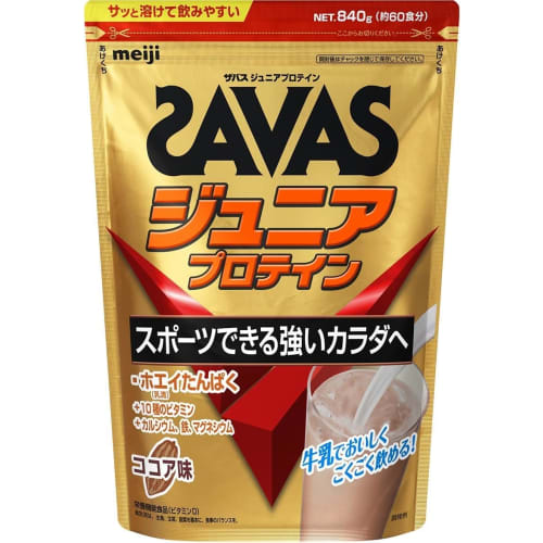 SAVAS Junior Protein, Cocoa Flavor, 840g, Meiji, Calcium, Vitamins