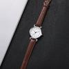 Women Watch Simple Leather Band Analog Quartz Wristwatch for Ladies Clock