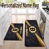 Custom Name Boston Bruins Flannel Area Rug Kitchen Floor Mat Personalized Home Decoration