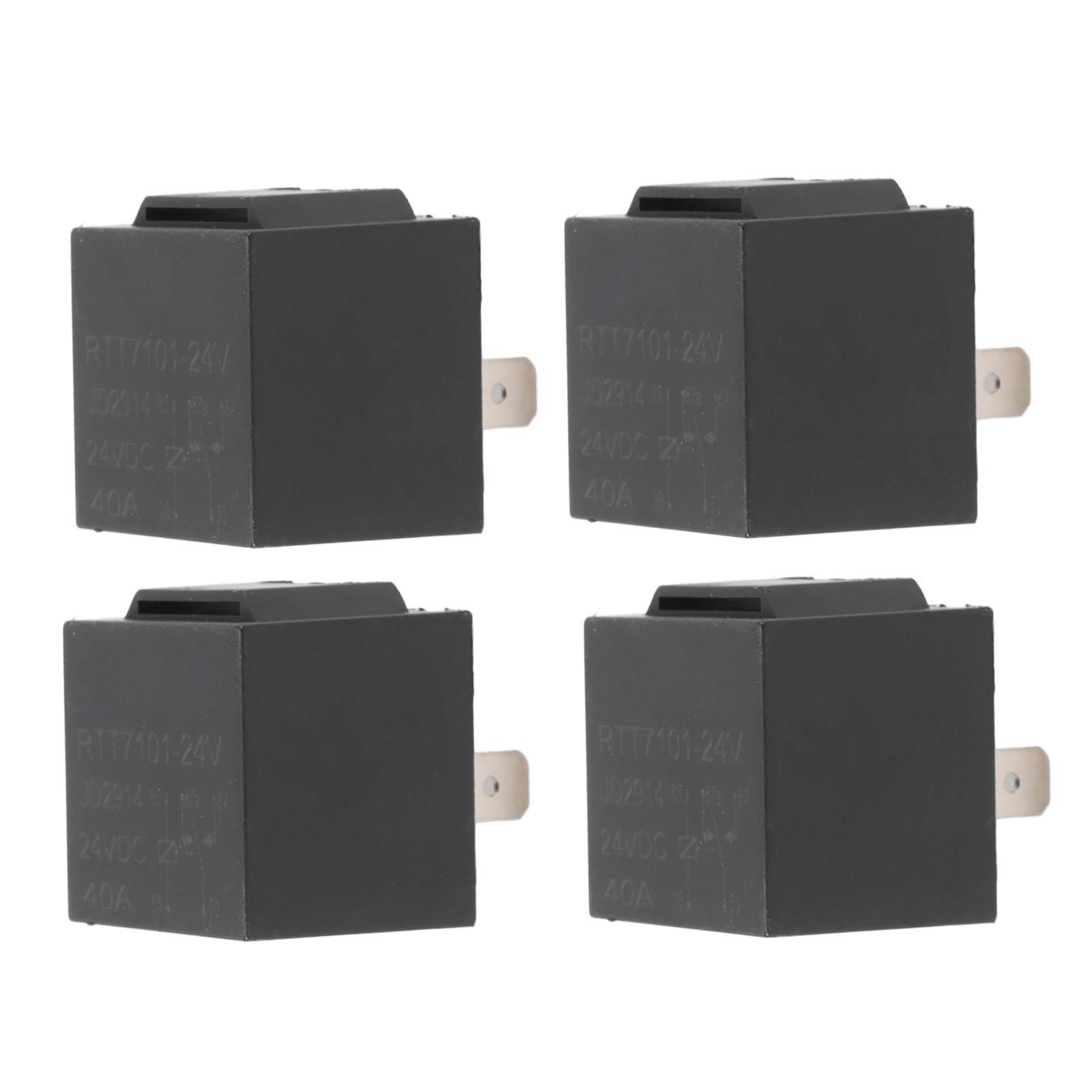 

4Pcs 5 Pin 24V 24 Volt Relay JD2914 457 for Cars Trucks Vans Motorcycles Speedboats