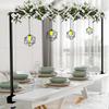 Runtow Gold/Black Metal Adjustable Table Frame,Wedding Table Pole Bracket, Wedding Party Decoration Frame
